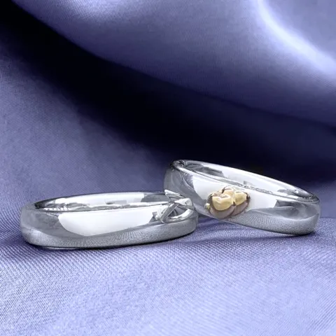 Scrouples vigselsringe i silver och vanl. guld