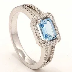 diamantring i 14 karat vitguld 0,25 ct 1,20 ct