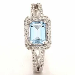 diamantring i 14 karat vitguld 0,25 ct 1,20 ct