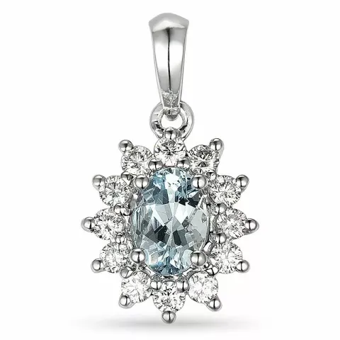 rosettberlock i 14 carat vitguld 0,55 ct 0,75 ct
