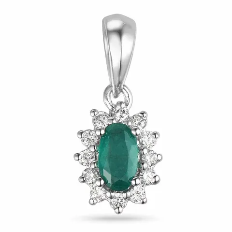 vitgulds rosettberlock i 14 carat vitguld 0,10 ct 0,25 ct
