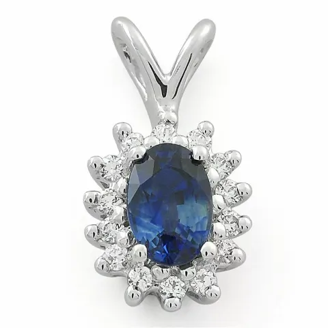 Rosettberlock i 14 carat vitguld 0,14 ct 0,65 ct