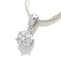 beställningsvare - hängen i 14 carat vitguld 0,27 ct