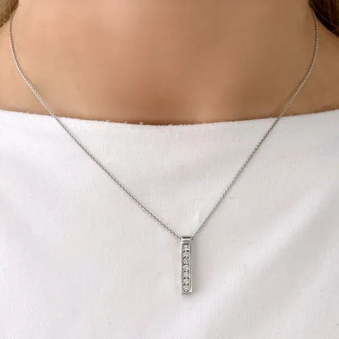 hängen i 14 carat vitguld 0,36 ct