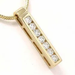 diamantberlocker i 14  carat guld 0,36 ct