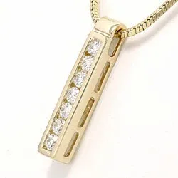 diamantberlocker i 14  carat guld 0,36 ct