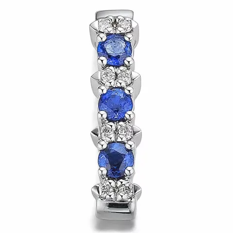 Safir dam hängen i 14 carat vitguld 0,10 ct