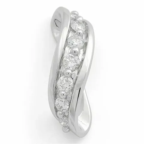 diamant hängen i 14 carat vitguld 0,25 ct