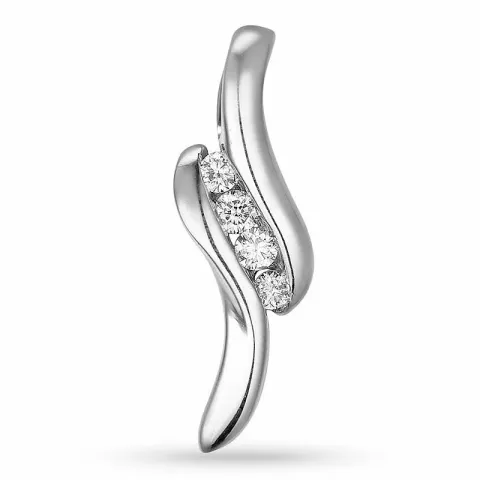 hängen i 14 carat vitguld 0,09 ct