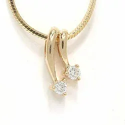hängen i 14 carat guld 0,15 ct