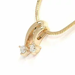 hängen i 14  carat guld 0,15 ct