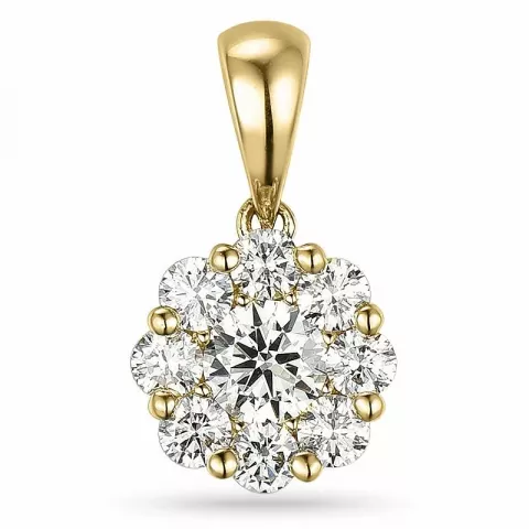 diamant hängen i 14  carat guld 0,20 ct 0,32 ct