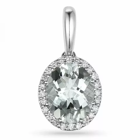 diamant hängen i 14  carat vitguld 0,12 ct 2,00 ct