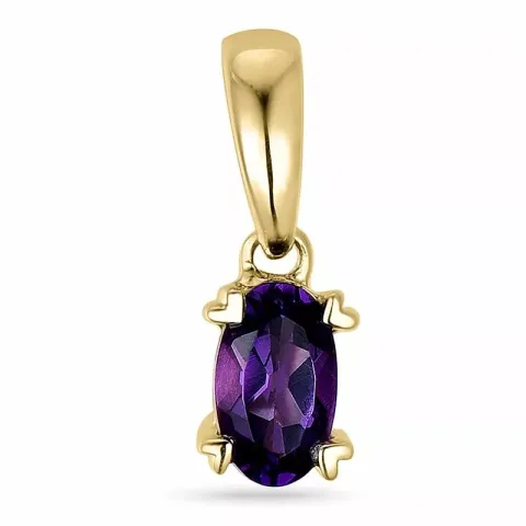 ametist hängen i 14 carat guld 0,25 ct