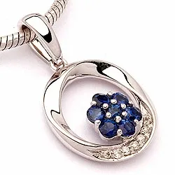 Hängen i 14 carat vitguld 0,04 ct