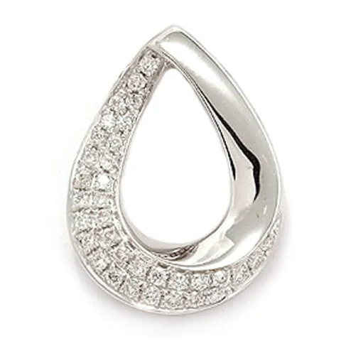 Diamant hängen i 14 carat vitguld 0,16 ct