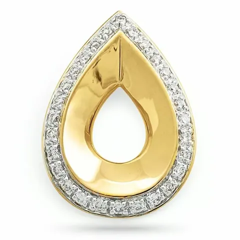 Diamant hängen i 14 carat guld 0,15 ct