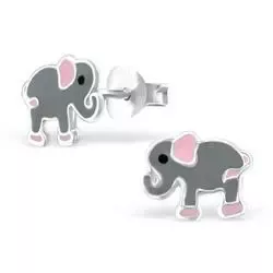Elefant örhängen i silver