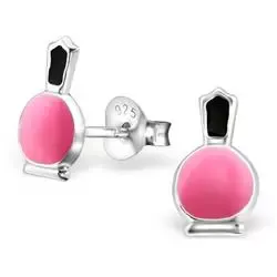 Nagellack örhängen i silver