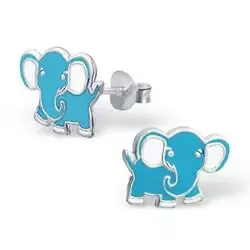 Elefant örhängestift i silver