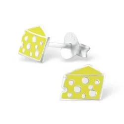 Ost örhängen i silver