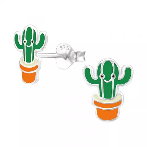 Kaktus örhängen i silver