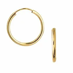 20 mm Aagaard creol i 8 karat guld