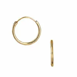 14 mm Aagaard creol i 8 karat guld