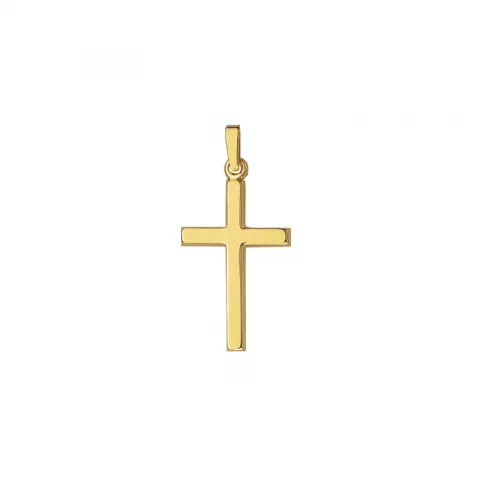 15 x 27 mm Aagaard kors hängen i 8 karat guld
