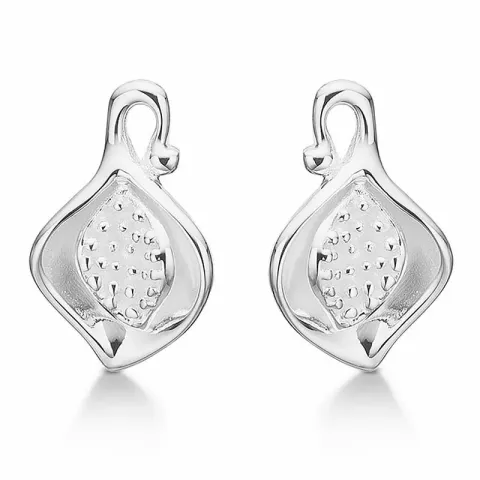 Aagaard blad örhängen i silver