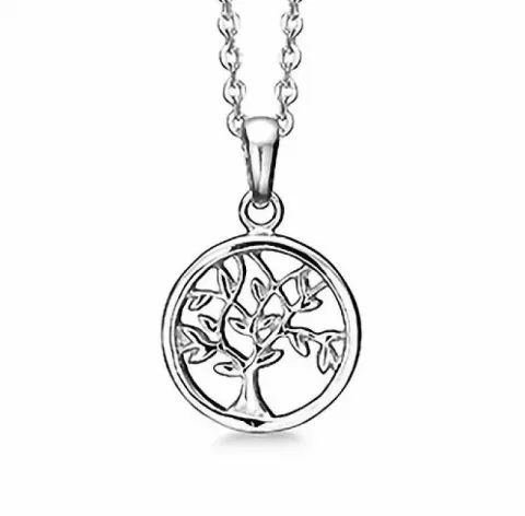 20 mm aagaard livets träd hängen med halskedja i silver