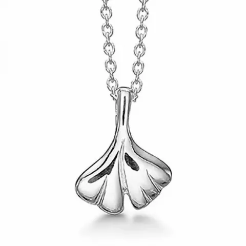 Blank Aagaard blad hängen med halskedja i silver