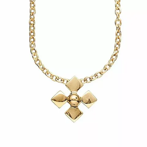 Aagaard Maltesiska korset hängen i 8 karat guld med forgylld silverhalskedja