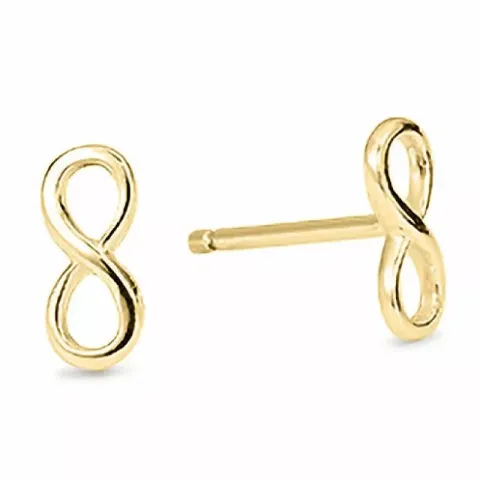 Aagaard infinity örhängen i förgyllt silver