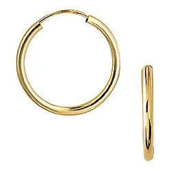 20 mm Aagaard creol i 8 karat guld