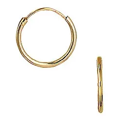 14 mm Aagaard creol i 8 karat guld