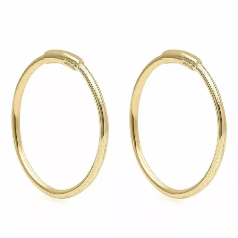 16 mm Aagaard creol i 14 karat guld