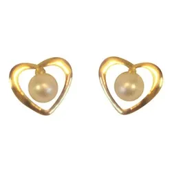 Aagaard hjärta örhängen i 8 karat guld