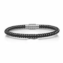 Aagaard armband i läder med stål