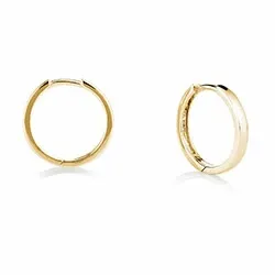 14 mm Aagaard creol i förgyllt silver