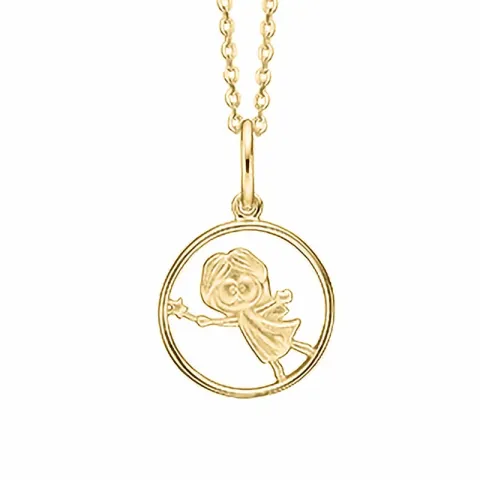 Aagaard stjärnteck jungfrun halskedja med berlocker i förgyllt silver