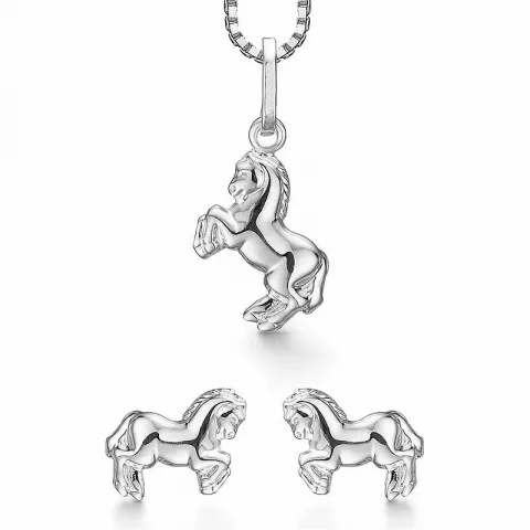 Støvring Design häst smycke set i silver