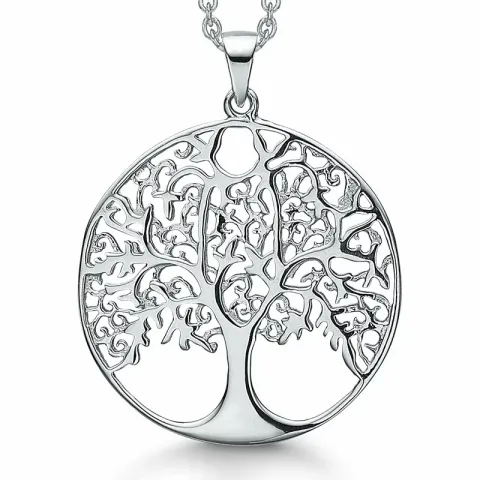 Kollektionsprov Støvring Design livets träd halskedja med berlocker i silver