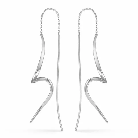 Støvring Design långa örhängen i silver