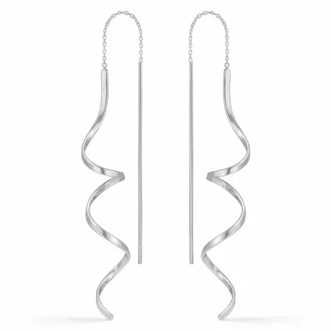 Støvring Design långa örhängen i silver
