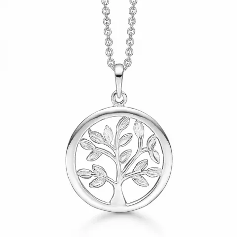 Støvring Design livets träd halskedja med berlocker i silver