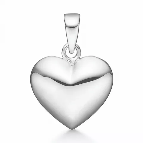 13 x 11,5 mm Støvring Design hjärta hängen i rhodinerat silver