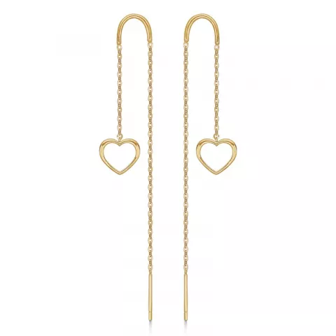 Støvring Design hjärta ear lines i 8 karat guld