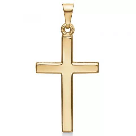 16 x 24,5 mm Støvring Design kors hängen i 8 karat guld