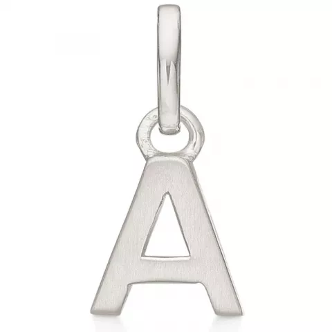 Støvring Design bokstav a hängen i rhodinerat silver